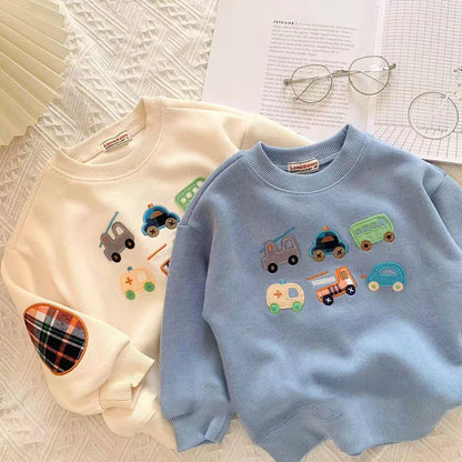 Hoodies & Sweatshirts-Car Embroidery Design