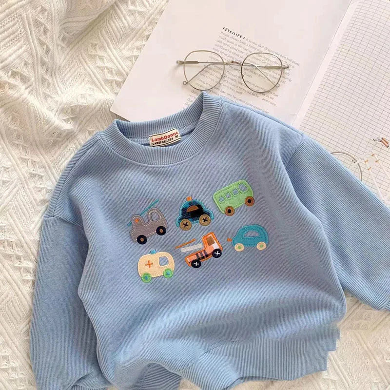 Hoodies & Sweatshirts-Car Embroidery Design
