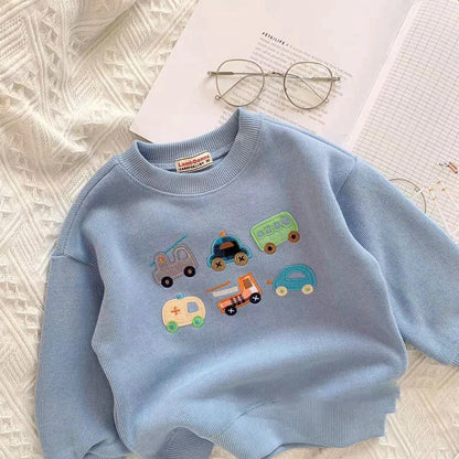 Hoodies & Sweatshirts-Car Embroidery Design