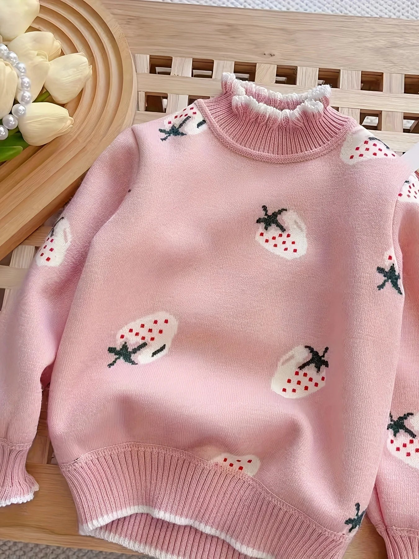 Girls' Knitwears, Velvet Thickeneded