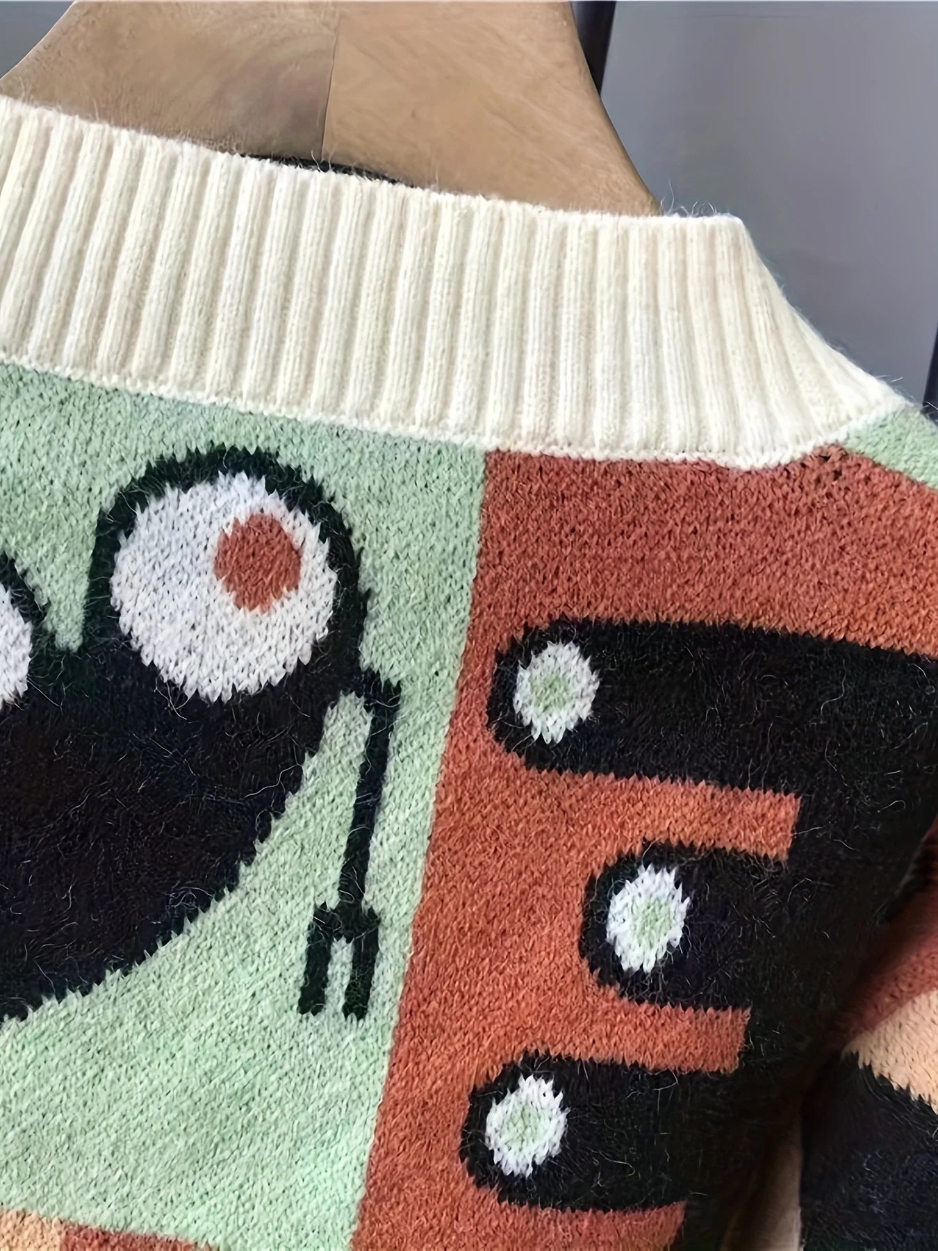 Autumn and Winter New Knitted Cartoon Tops Cardigans