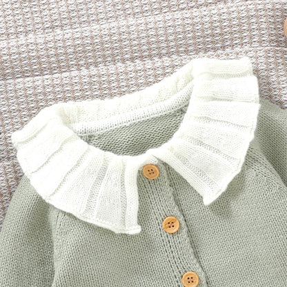 Baby Girl Sweater Cardigan Rooster Tops for Fall Winter 0-3Y
