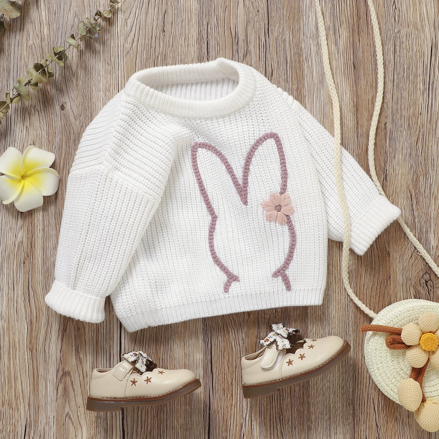Cute Bunny Jumper Long Sleeve Easter Children Pullover
