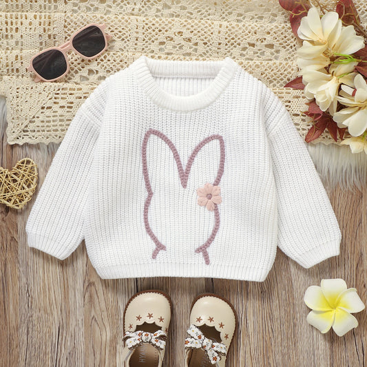 Cute Bunny Jumper Long Sleeve Easter Children Pullover