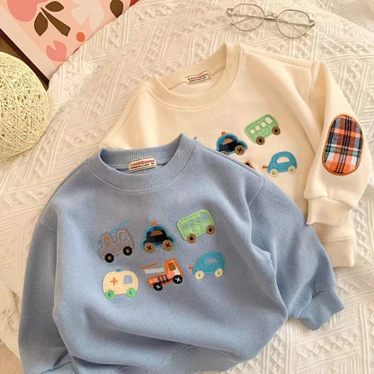 Hoodies & Sweatshirts-Car Embroidery Design