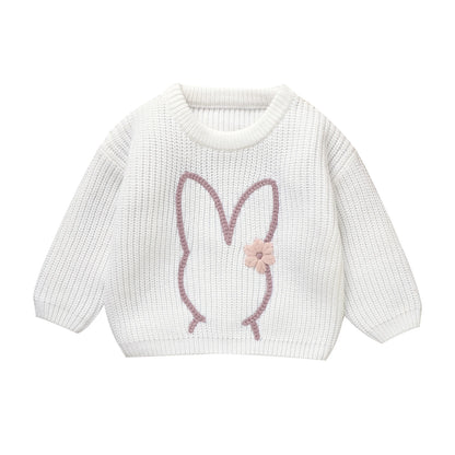 Cute Bunny Jumper Long Sleeve Easter Children Pullover