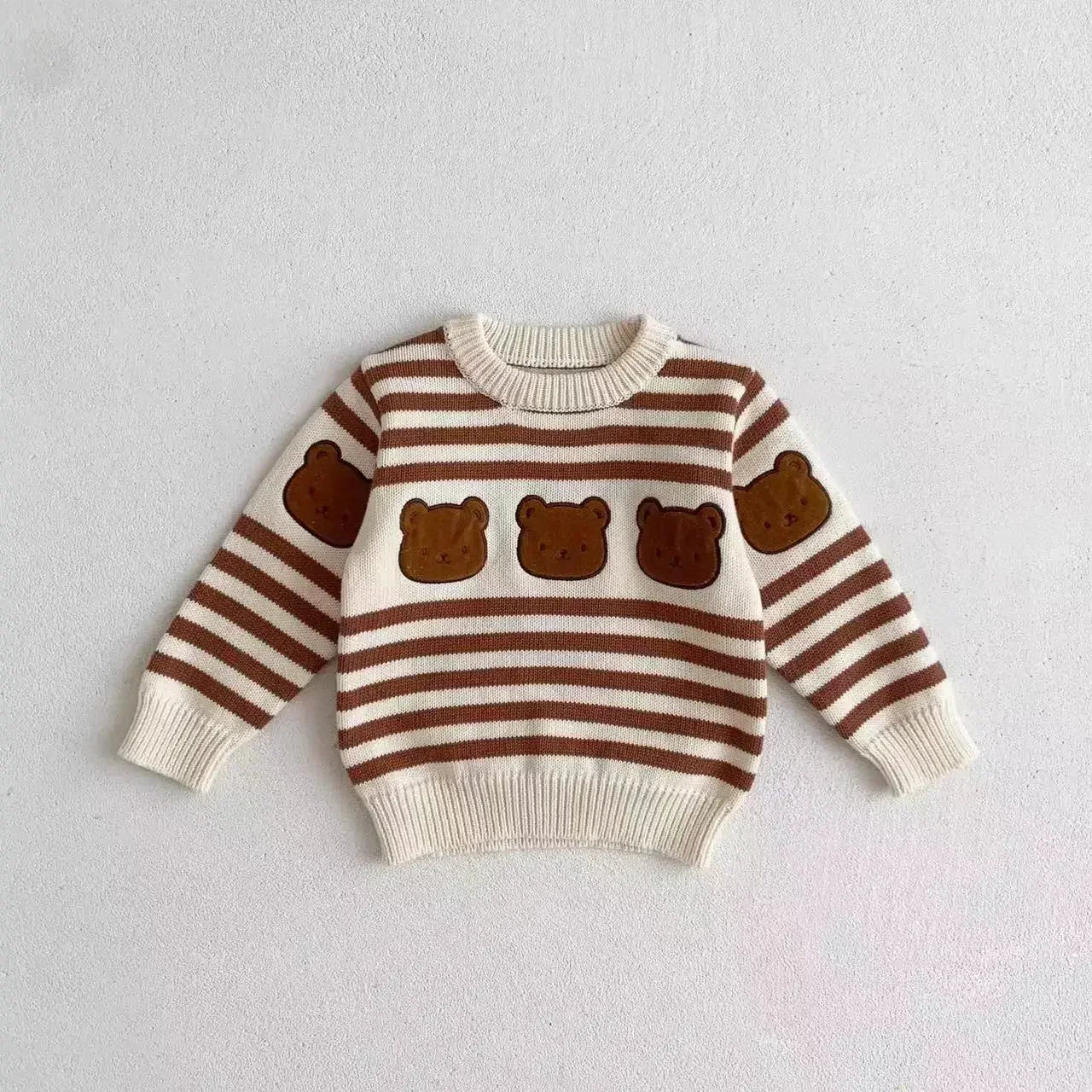 Baby Clothes Set -Boy Girl Bear Sweater + Knit Pants