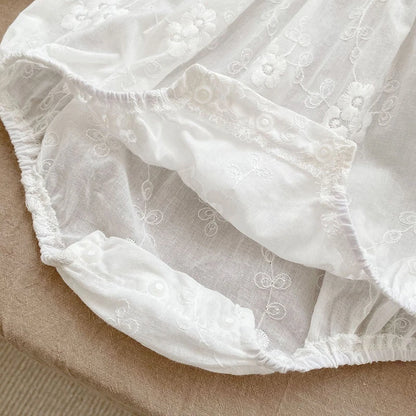 Baby Romper Girls - Spring Cotton Long Sleeve Embroidery 0-24M