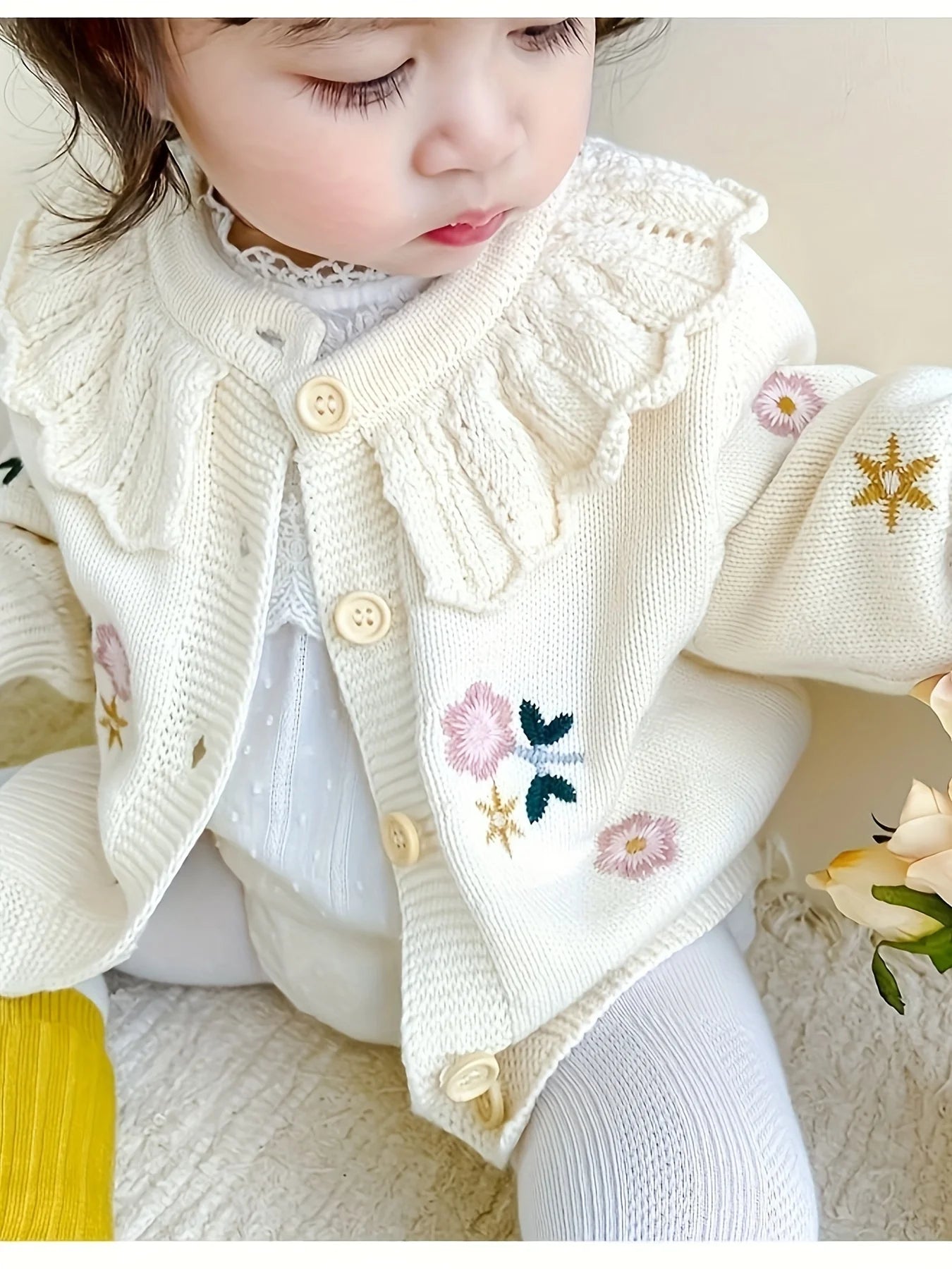 Baby Girl Fashionable Warm Sweater