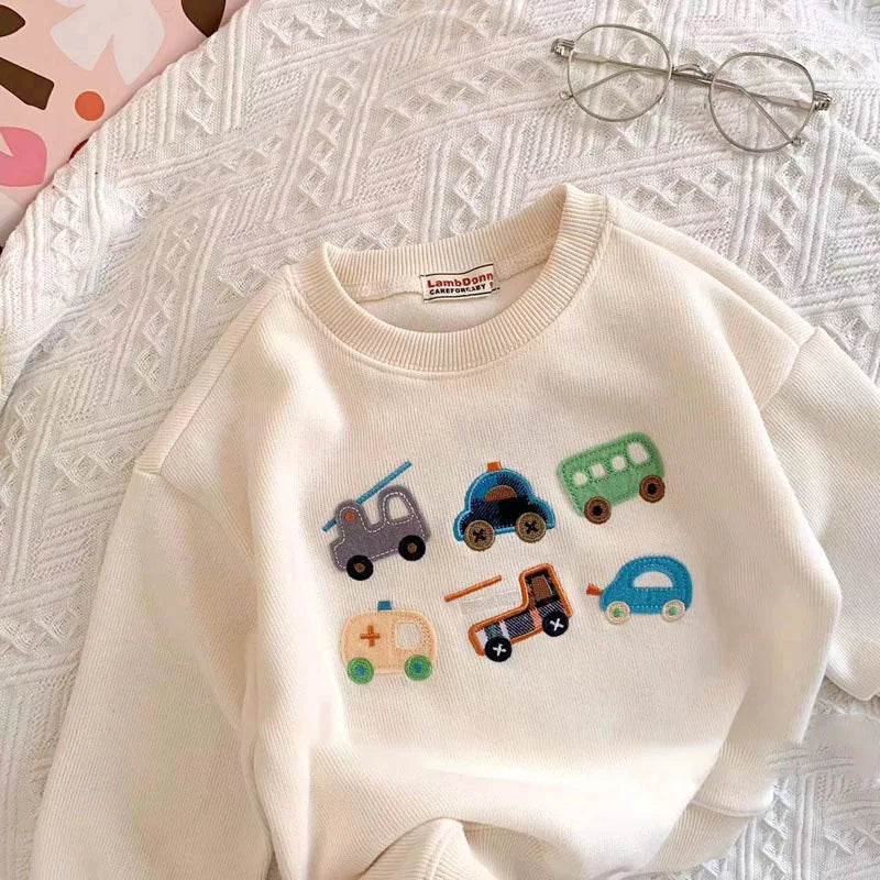 Hoodies & Sweatshirts-Car Embroidery Design