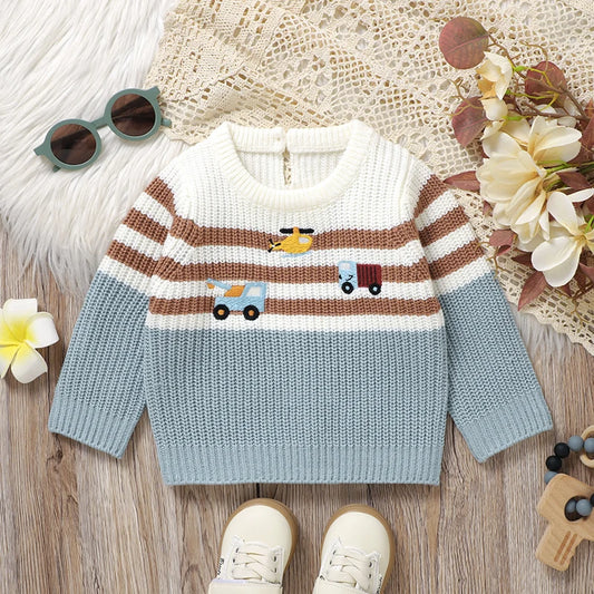 Knitted Sweaters -Casual Round Neck