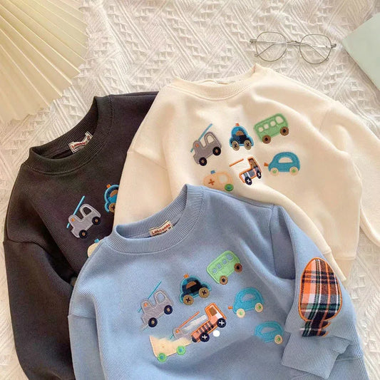Hoodies & Sweatshirts-Car Embroidery Design