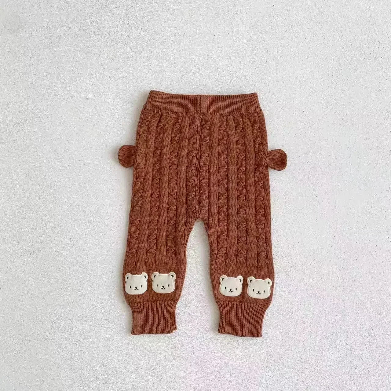 Baby Clothes Set -Boy Girl Bear Sweater + Knit Pants