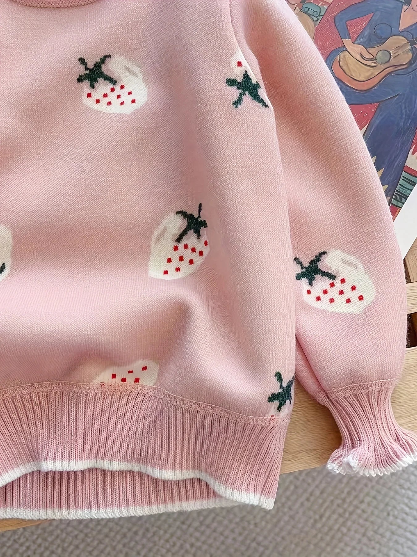 Girls' Knitwears, Velvet Thickeneded